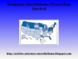 Malignant Mesothelioma Pleural Rate Survival
