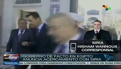 Grupos políticos sirios reciben con beneplácito acercamiento egipcio