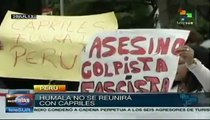 Pueblo peruano rechaza la visita de opositor venezolano Capriles