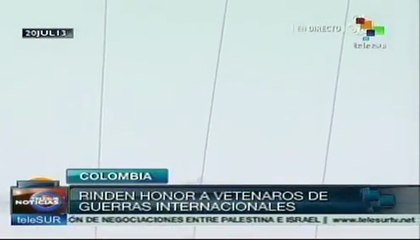 Con desfile militar celebran 203 años de independencia en Colombia