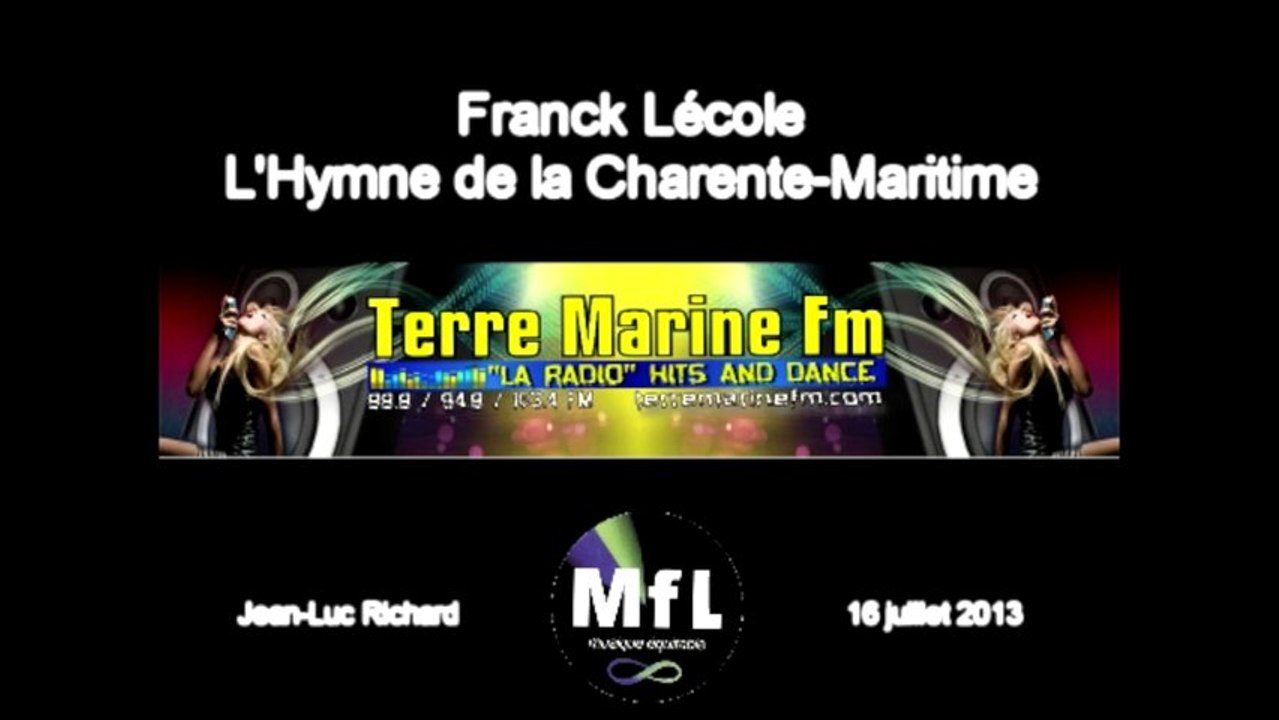 Communiqué officiel de Franck Lécole en réponse à Dominique Bussereau (Hymne de la Charente Maritime)