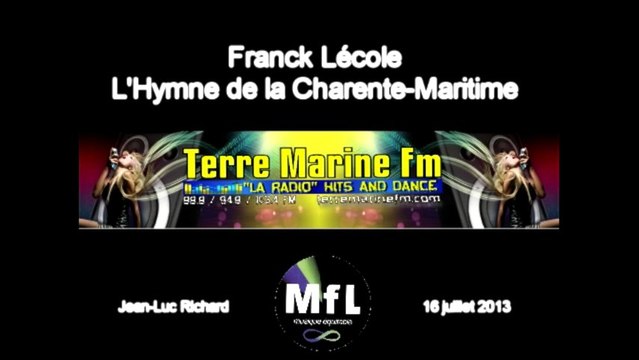 Communiqué officiel de Franck Lécole en réponse à Dominique Bussereau (Hymne de la Charente Maritime)