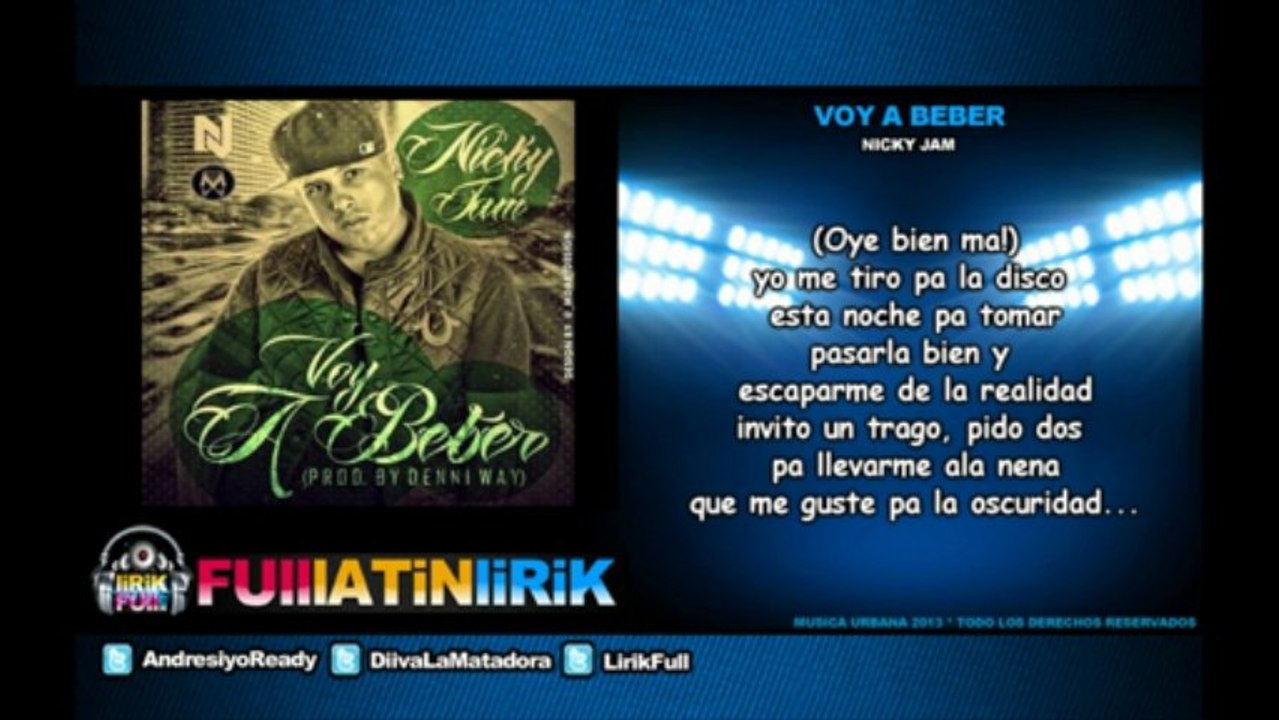 Nicky Jam - Voy A Beber [Letra]