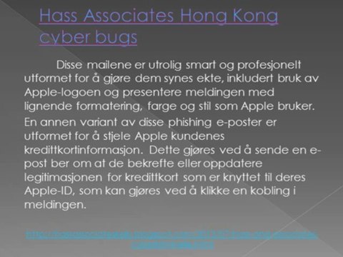 Hass and Associates-Cyberkriminelle målet Apple