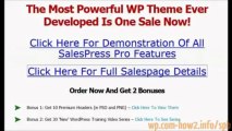 Sales Press Pro - WordPress Theme For Marketers Review | custom wordpress themes