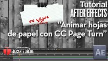 Animar hojas de papel - Tutorial After Effects