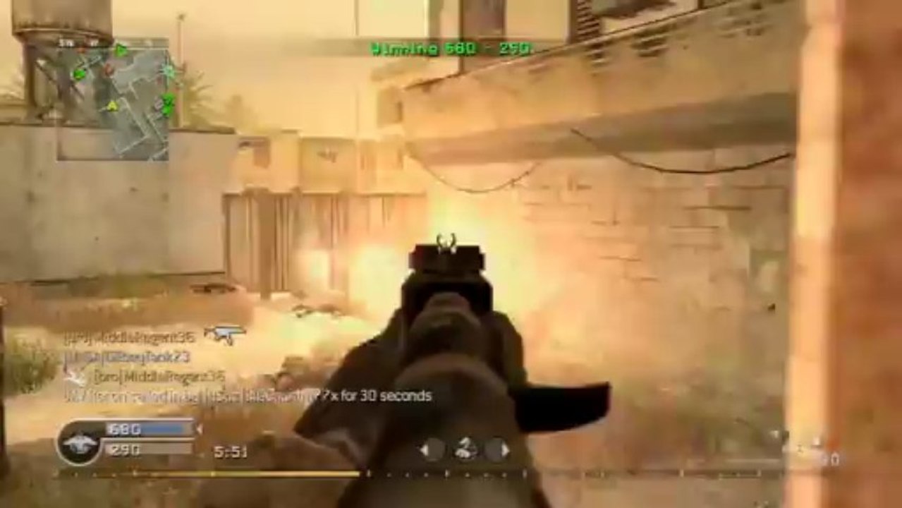 Beasty 2 Player TDM SpawnTrap - COD4 vs MW2