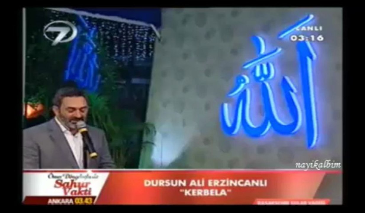 KERBELA Dursun Ali Erzincanlı'nın gözyaşları Ramazan 2013