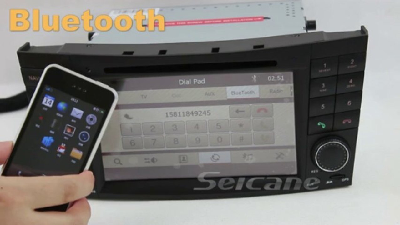 radio dvd gps navigation system for Mercedes Benz clk w209 2005 2006