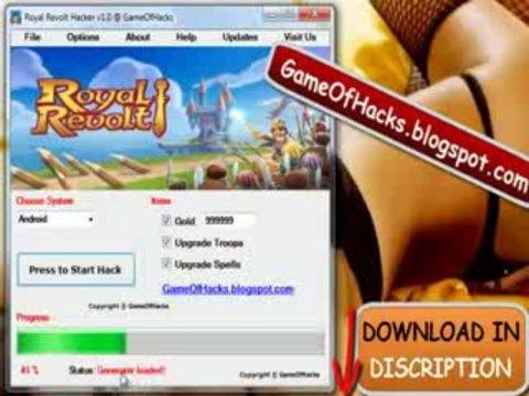 Royal Revolt Hack / Glitch (Working) (NO SURVEY) (FREE DOWNLOAD) - NO PASS / NO SURVEY