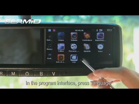 Germid Touch Screen GPS Rear View Mirror With Backup Camera,bluetooth And Media Center