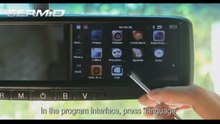 Germid Touch Screen GPS Rear View Mirror With Backup Camera,bluetooth And Media Center