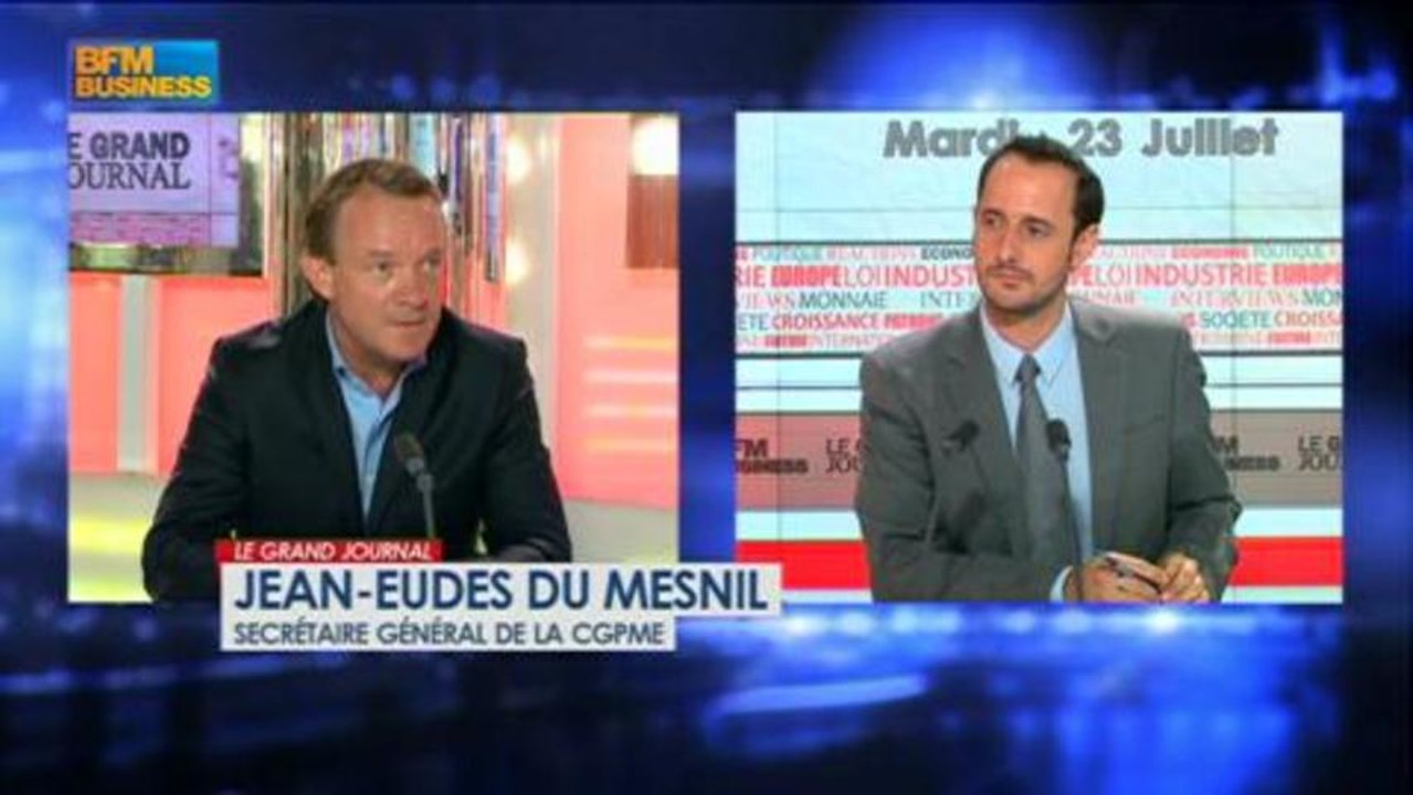 Jean-Eudes Du Mesnil, secrétaire général de la CGPME, dans Le Grand Journal - 23 juillet 2/6