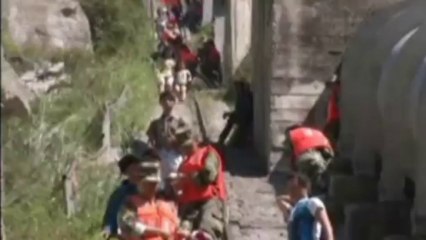 Dramatic footage: Huge landslide ravages China village