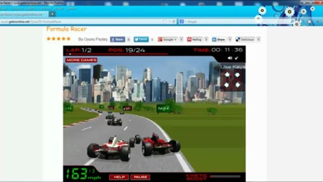 3D Formula Yarışı Oyunu