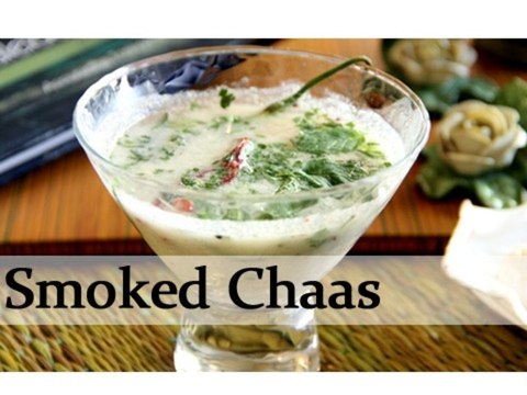 Smoked Chaas - Smoked Butter Milk - Vegetarian Recipe By Annuradha Toshniwal [HD]