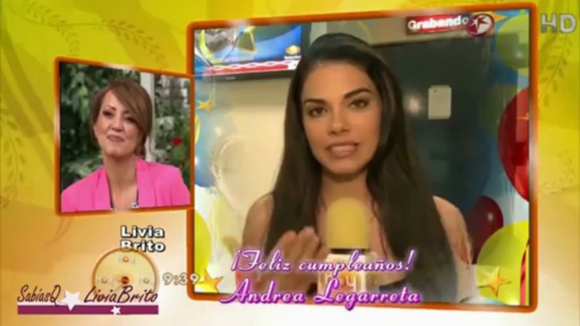 Livia Brito felicita a Andrea Legarreta