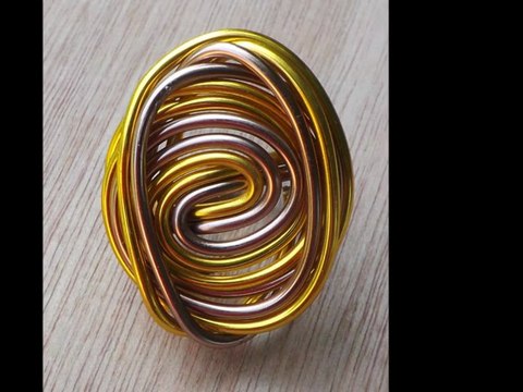 Bagues en fil d'aluminium