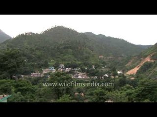 Landslides in mountain village of Phata