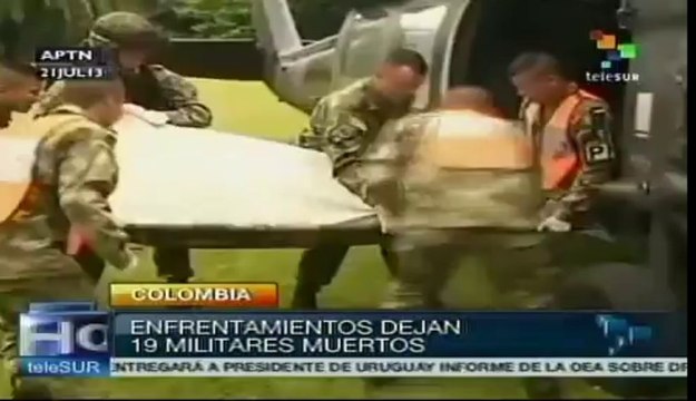 Mueren en Colombia 19 militares en enfrentamientos con la guerrilla