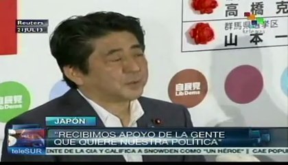 Primer ministro japonés aseguró que economía se recupera