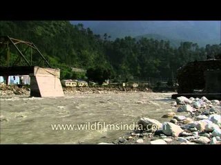 The broken Iron bridge at Tilot: Uttarakhand Floods