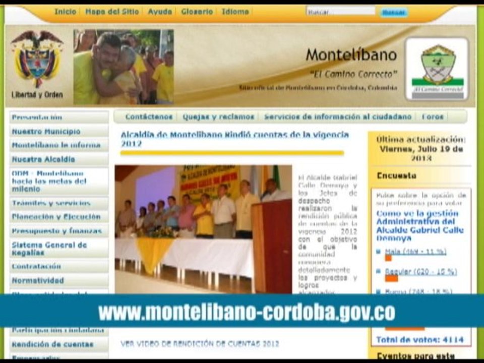 Los habitantes de Montelíbano ya pueden descargar la ficha del SISBEN desde la página de internet de la alcaldía municipal