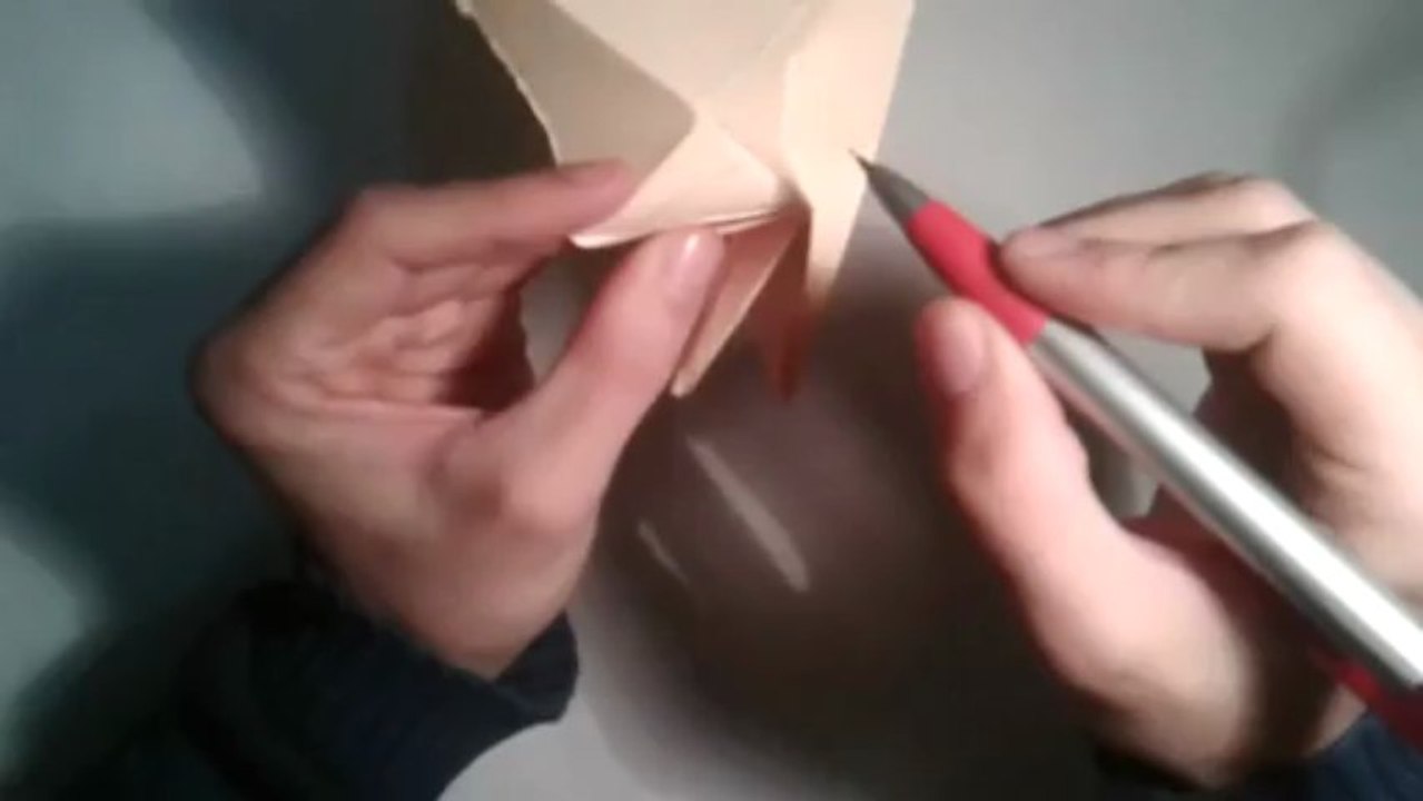Origami - How to make an origami mouse (origami instructions)