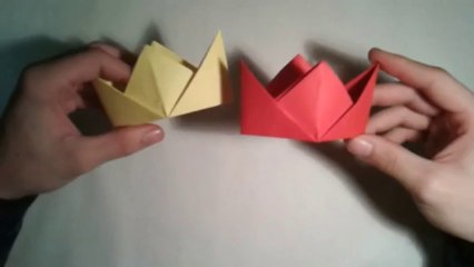 Origami - How to make an easy chinese hat