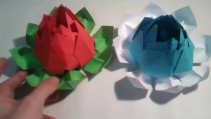 Origami: Flor de loto