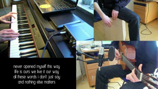 Nothing Else Matters - Metallica - Acoustic Cover (Piano, Guitar, Cajon) - HD