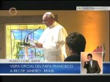 Papa: no traigo oro ni plata, pero traigo lo más valioso que se me ha dado, Jesucristo