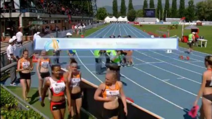 CE U20 2013 - 4x100m Demi Finale 1 - Femmes