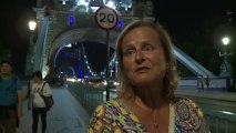 London's Tower Bridge turns blue for royal baby boy