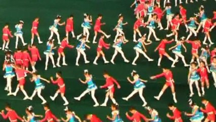 Synchronised dance launches North Korea celebration