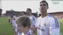 Cristiano Ronaldo gives a massage to a little Boy