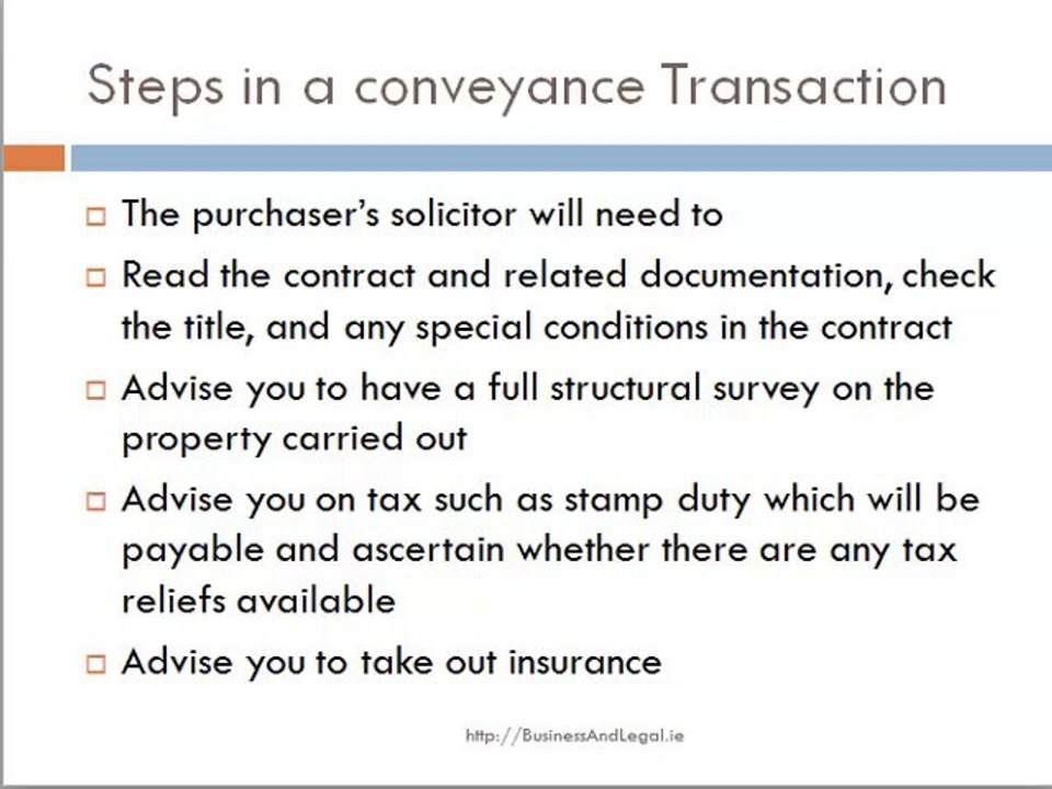 The Conveyancing Solicitor's Role in Buying a House in Ireland