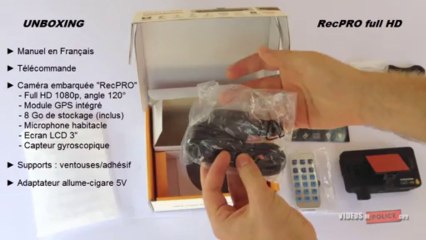 Unboxing RecPRO de RoadEyes (dashcam, caméra embarquée, boîte noire voiture)