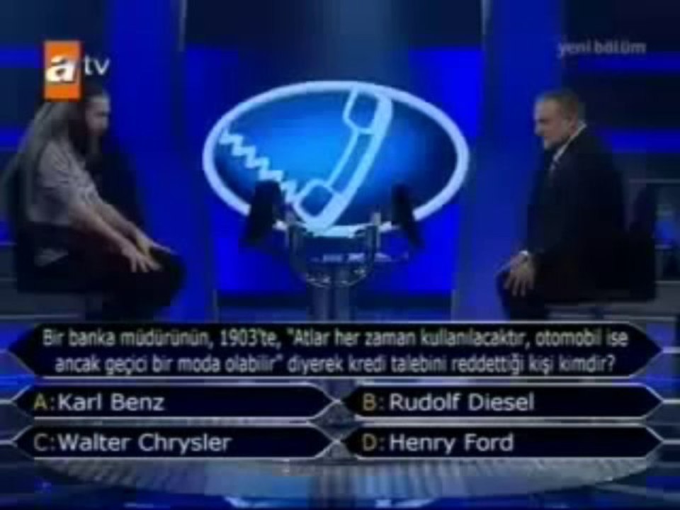 ATV Kenan Işık Kim Milyoner Olmak İster Yetkin TAŞKIN Tek Parça İZLE 19-20.04.2012