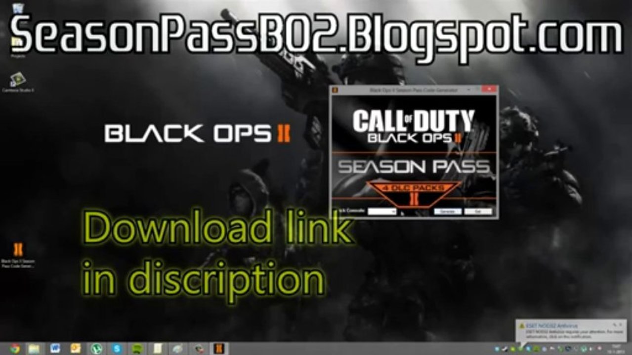 Latest Black Ops 2 Season pass code generator July 2013