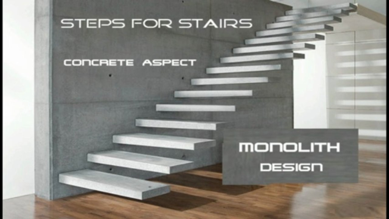FABRICANT  DE MARCHES ASPECT BETON SUR MESURE POUR ESCALIERS FLOTTANT , LIMON  DOUBLE, ET CENTRAL