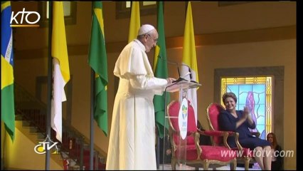 Arrivée et cérémonie d'accueil du Pape à Rio