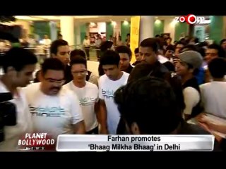 Bhaag Milkha Bhaag | Farhan promotes his movie in Delhi