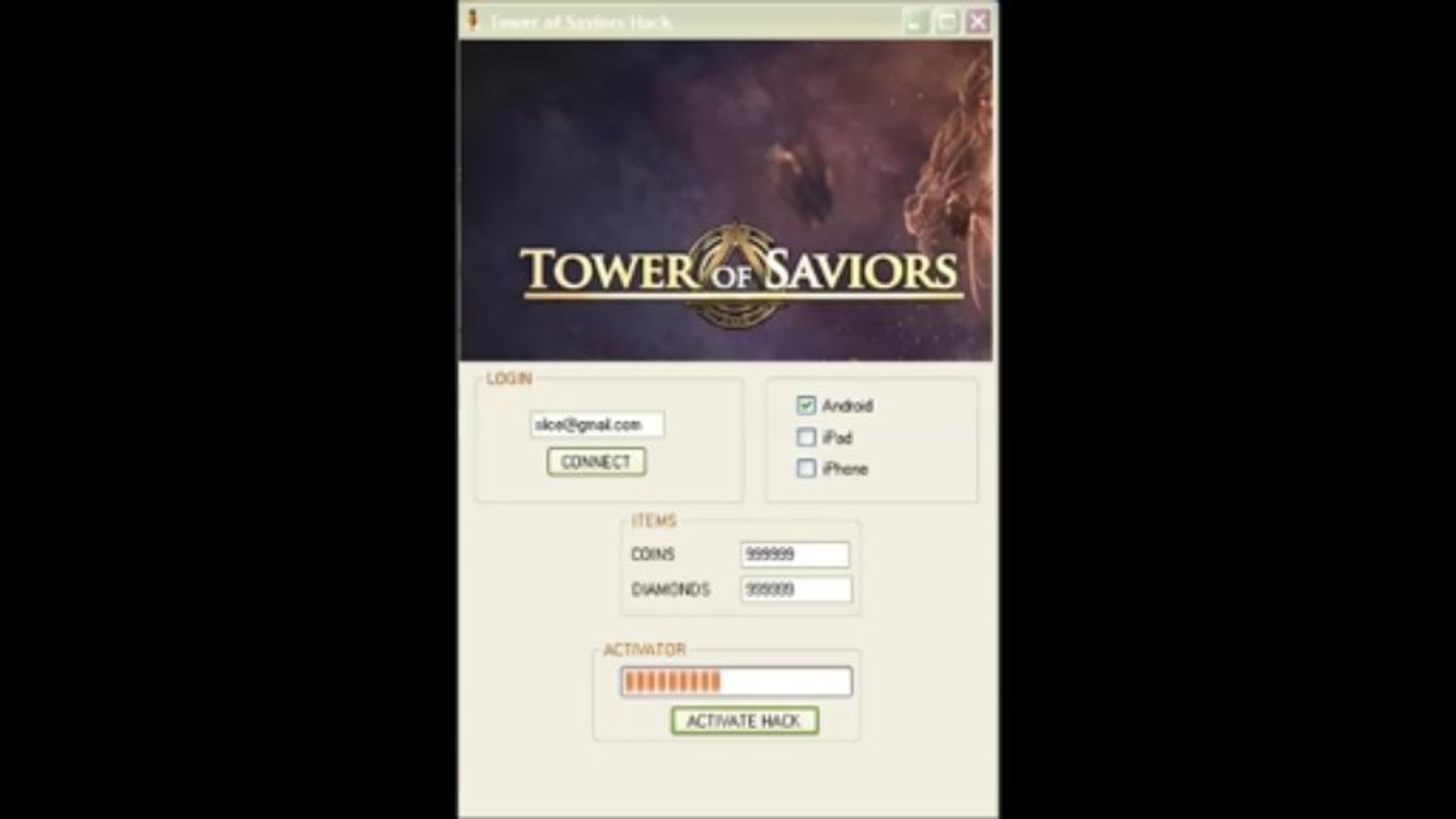 Tower of Saviors Hack Tool (2013)