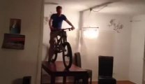 Huge Faceplant in BMX!! Never ride your bike into your house...