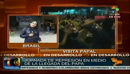 Fervor y represión en la visita papal a Río