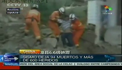 Aumenta a 94 el número de muertos en sismo de China