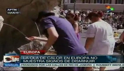 Se intensifica la ola de calor en Europa