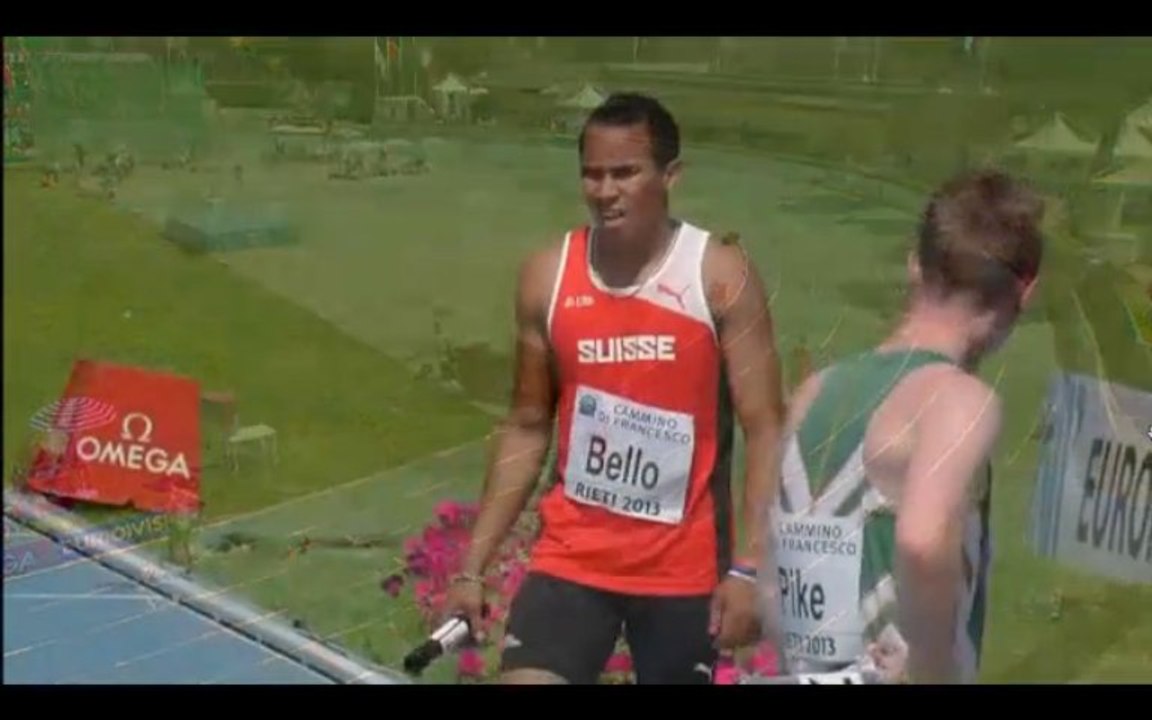 CE U20 2013 - 4x100m Demi Finale 1 - Hommes