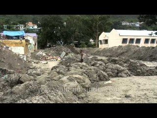 Road blocked by silt: Uttarakhand flood